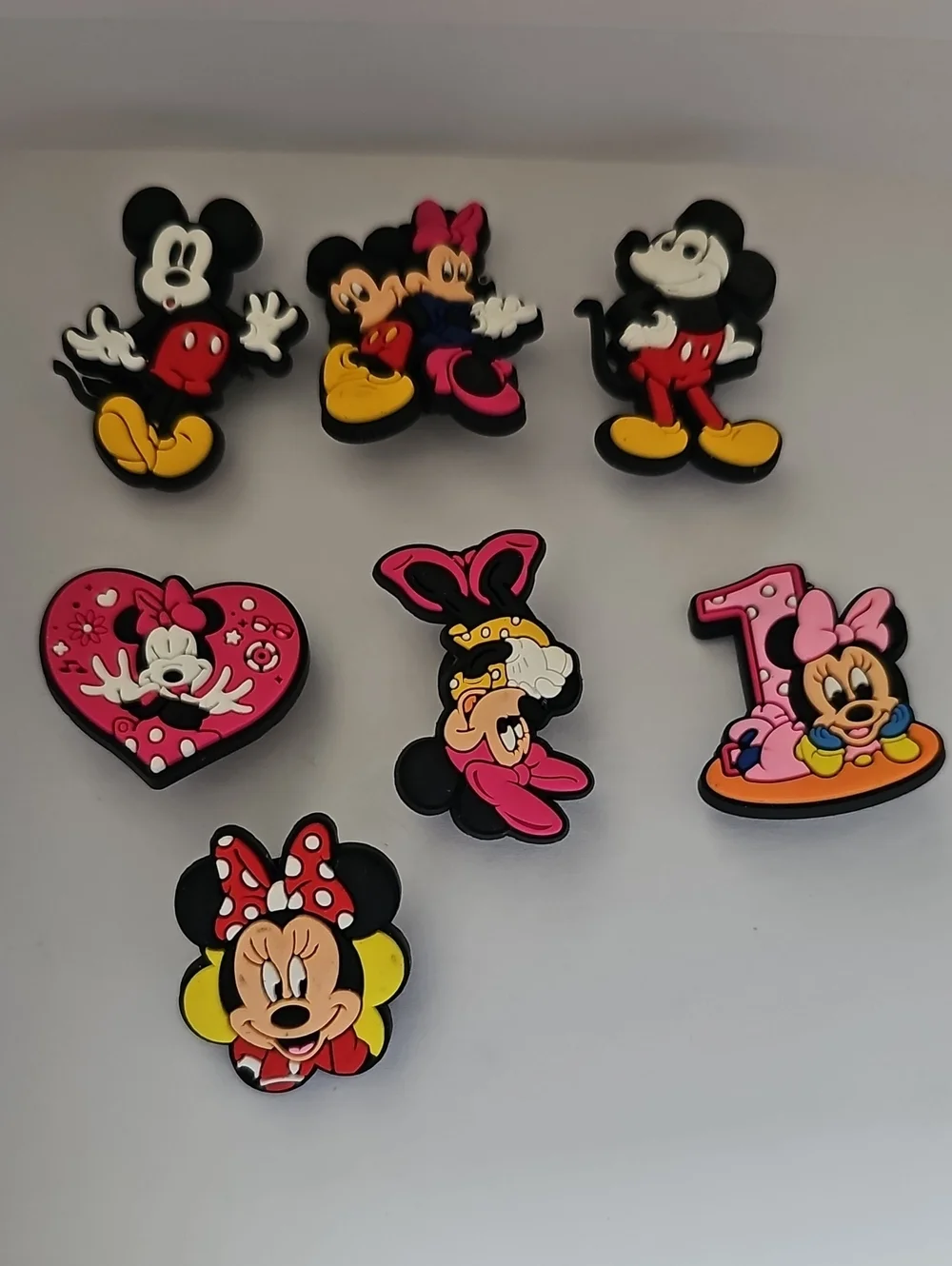 Disney Minnie & Mickey Decorative Shoe Charm - Pink, Black, Yellow